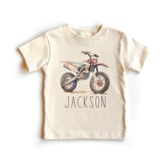 Aurlex Tees Other - Boys Personalized Dirt Bike Toddler Shirt - Custom Dirt Bike Graphic Tee